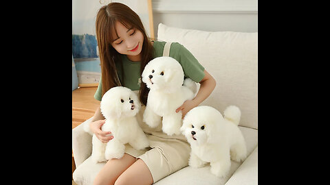 Fluffy Dog Hugging Plushie Pillow