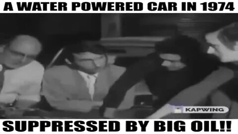 Water Powered Car in 1974