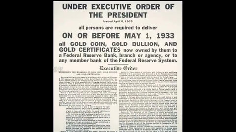 1933 gold was stolen from the American people, you think you are free, right?