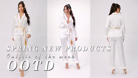 Spring New Product Series - Comfortable Pajamas OOTD
