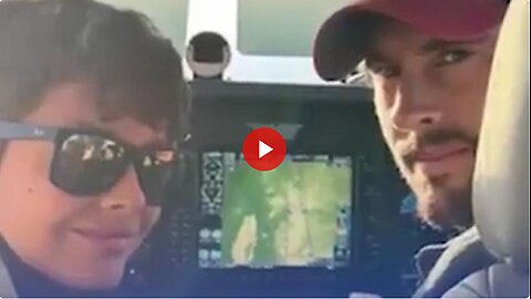 Video moments before a plane crash when a father let his 11yr old son pilot the plane