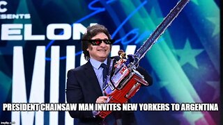 Javier Milei welcomes New Yorkers to Argentina