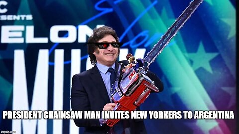 Javier Milei welcomes New Yorkers to Argentina