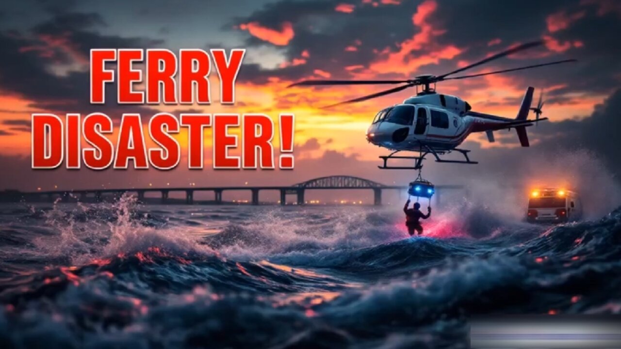 Mass casualty event as ferry carrying up to 50 people crashes into private boat sparking huge rescue operation