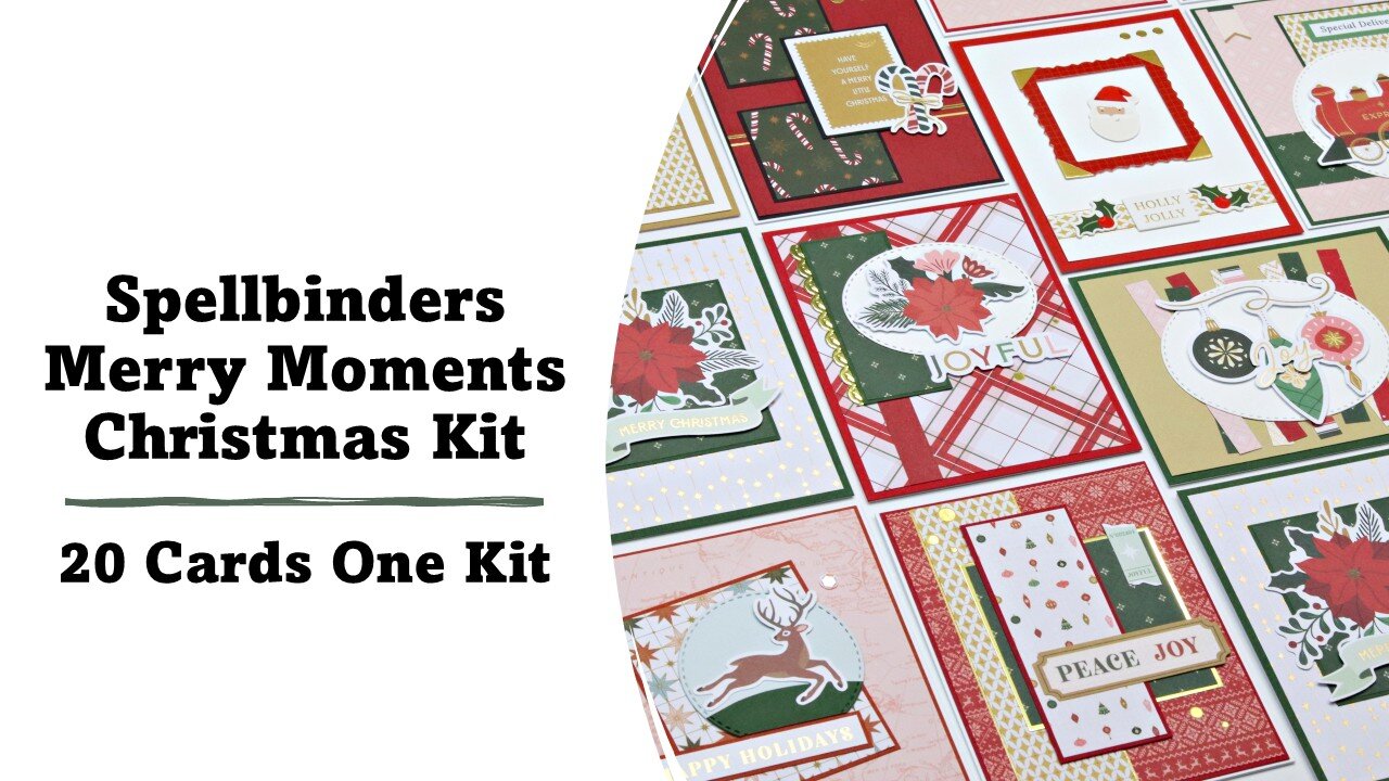 Spellbinders | Merry Moments Christmas Kit | 20 Cards 1 Kit
