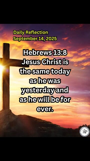 Daily Reflection September 14, 2025 #faith #bible #reflection