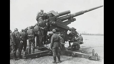 German Artillery pounding enemies position.