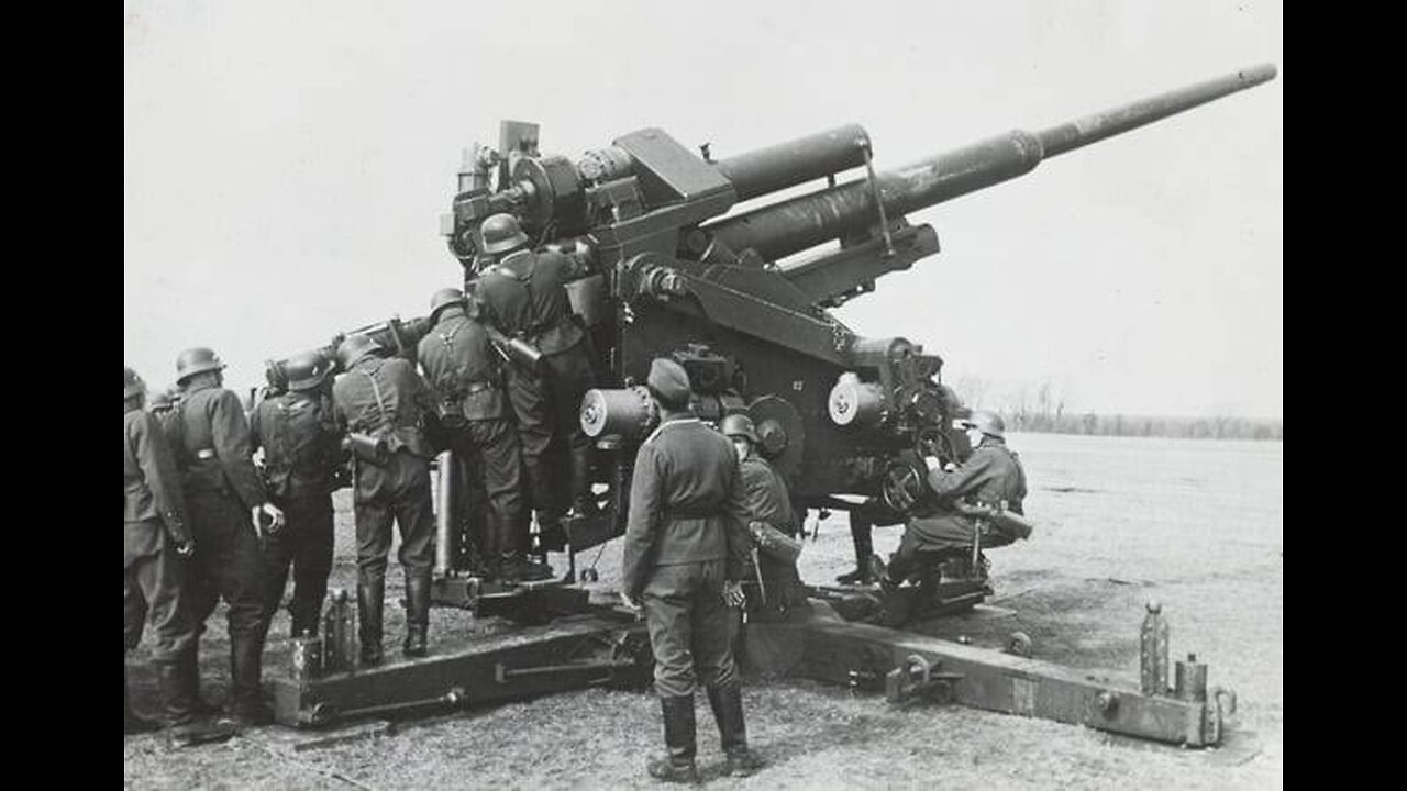 German Artillery pounding enemies position.