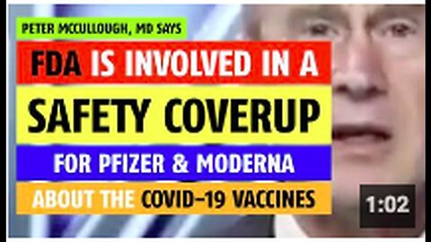 "FDA Accused of Covering Up Safety Concerns Regarding Pfizer and Moderna Vaccines"