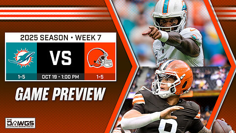 Dolphins x Browns: Game Preview - Which Bad Team Will Get Their Second Win?