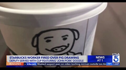 Starbucks barista fired over pig drawing on deputy’s cup