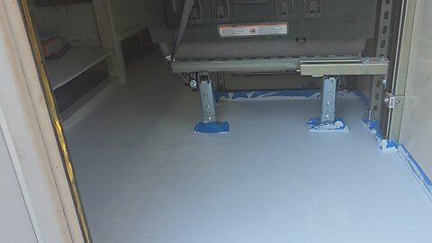 RV Floor Prepped And Ready For Epoxy