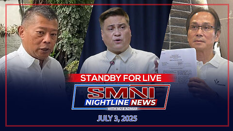 LIVE: SMNI Nightline News with Admar Vilando & Almar Forsuelo| July 3, 2025 - Huwebes