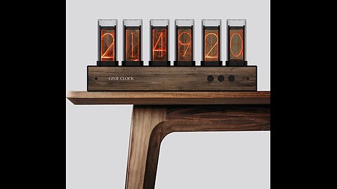 DIY Glow Tube 6-Bit Digital Clock with 7 Modes, Magnetic Design, Adjustable Color and Precise Timing