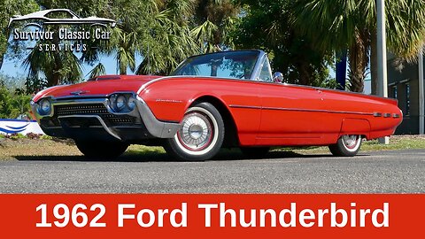 Beautiful Bullet Nose 1963 Ford Thunderbird | Rangoon Red, 390 V8, White Top!
