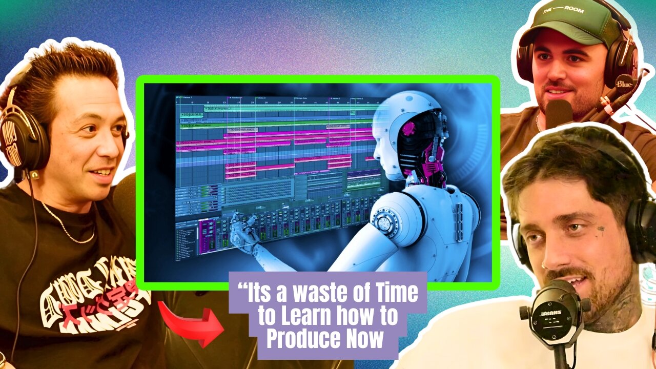 "Learning how to produce music is a waste of time now" going deep on AI w/ @laidbackluke ​