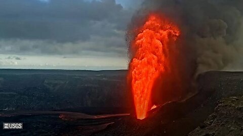 Kilauea Volcano 25th Lava Fountaining Episode - Flash Flooding In The South - Full Strawberry Moon