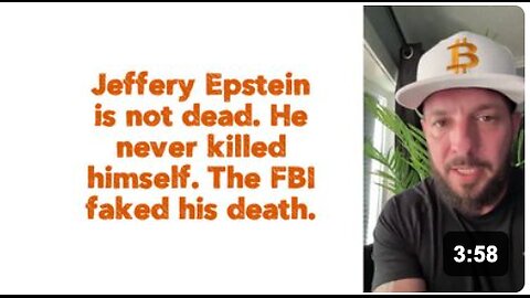 Jeffery Epstein is not dead. He never killed himself. The FBI faked his death.