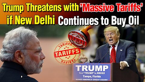 LIVE : 21-10-25 | TRUMP THREATENS WITH "MASSIVE TARIFFS" IF DELHI CONTINUES TO BUY RUSSIAN OIL