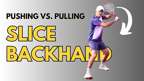 Complete SLICE BACKHAND Tennis Lesson & Progression Drills