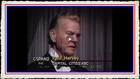 Paul Harvey 1992 Discussing The Dire Consequences Of The Man-Made Global Warming Narrative