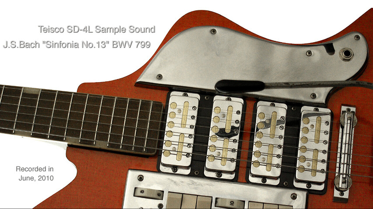 Teisco SD-4L Sample Sound part 2, J.S.Bach Sinfonia No.13