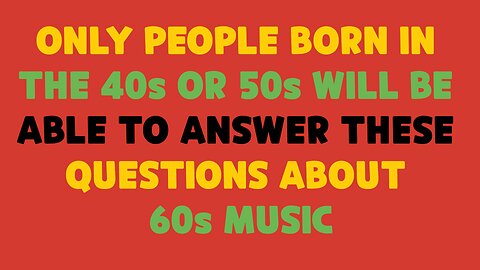 60s pop music quiz