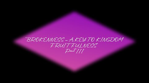 Brokenness - A Key To Kingdom Fruit Fulness - Pt 3 | Sunday Morning Service (08/31/2025) | JWC