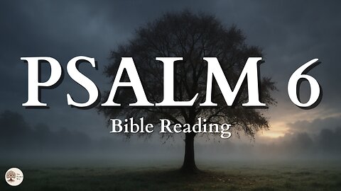 Psalm 6 NIV | Peaceful Bible Audio Reading for Stillness and Scripture Meditation