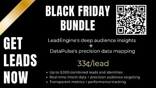 392 GET LEADS NOW 75% OFF! Black Friday Special...3,000 Leads For Only $999...Explode Your Business, Get New Customers & Clients & 20x Your Income!