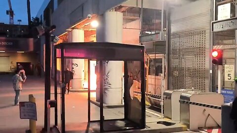 Invading Foreign Army Surrounds ICE Facility In LA…Hurl Destructive Device…Run From Resulting Salvos