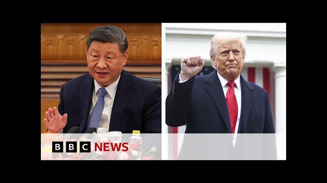 US markets tumble as President Trump says China 'played it wrong' in tariffs retaliation | BBC News