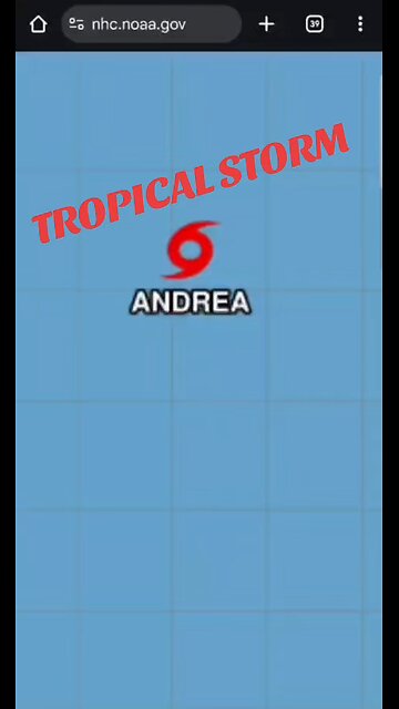 TROPICAL STORM ANDREA -Atlantic #tropicalstorm #tropicalstormANDREA #andrea