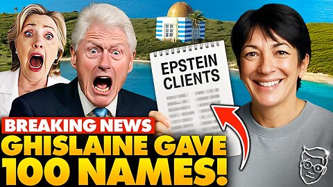 🚨Maxwell Just Gave Up The Epstein List: ‘100 Powerful People’ Linked to Epstein 'Did NOT Hold Back'