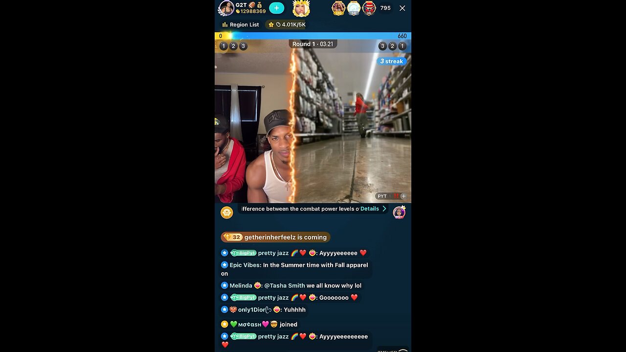 PYT Dancing for G2T inside of a Walmart store (BIGO LIVE)