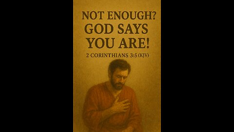 “Not Enough? God Says You Are!”