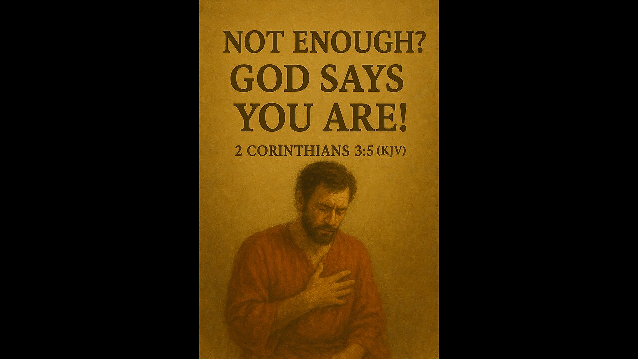 “Not Enough? God Says You Are!”