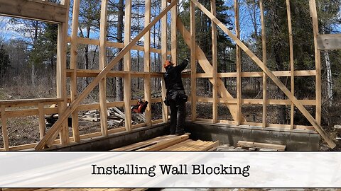 Building the Shop - Part 54 - Wall Blocking