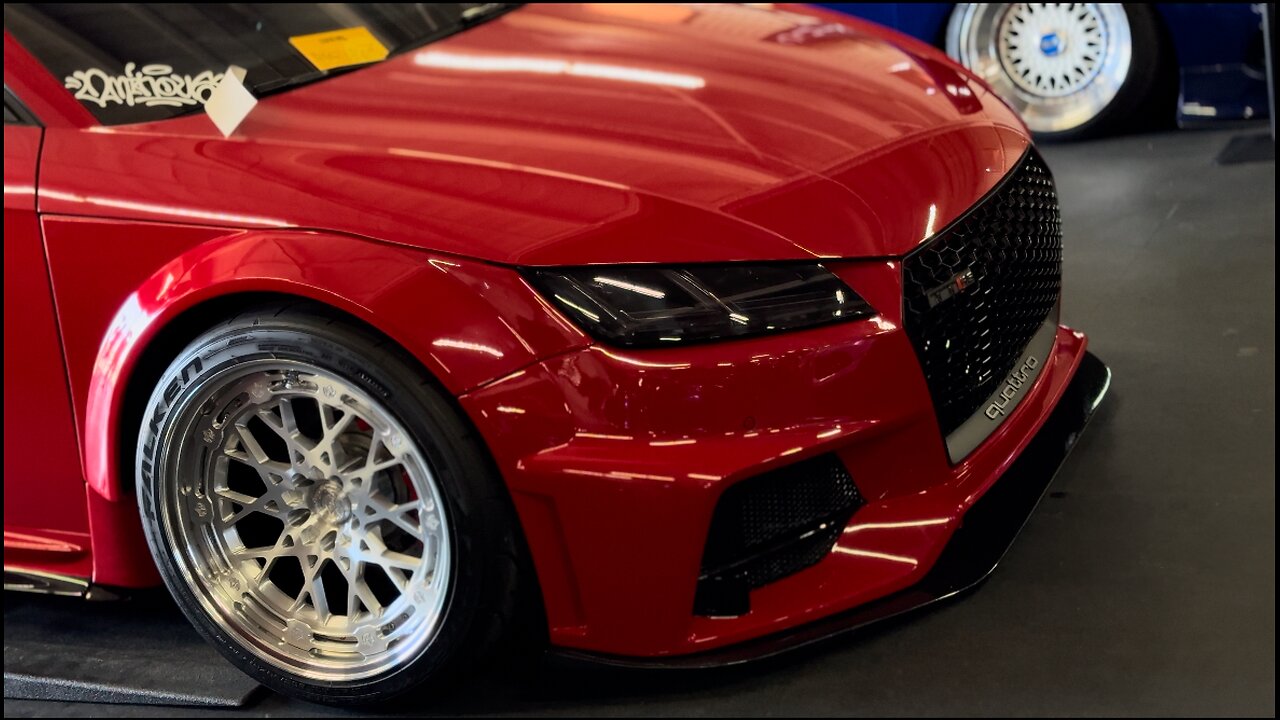 Audi cup car gets some repairs and adjustments