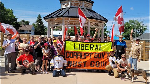 2025 06 14 Shelburne protest, HappyBday Adam