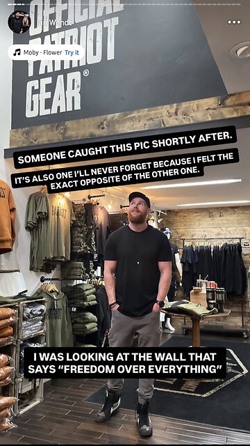 Ian Wendt ~ His Grand opening Patriot Gear Store