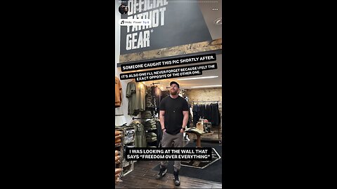 Ian Wendt ~ His Grand opening Patriot Gear Store