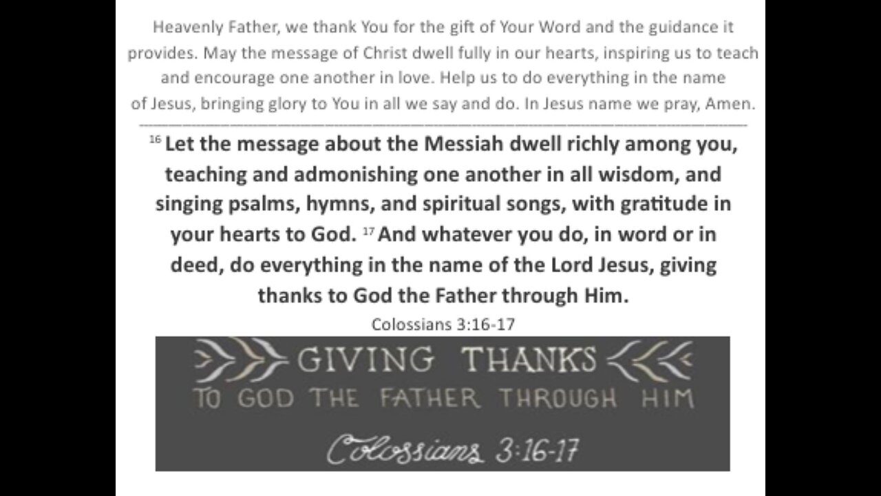 May 25th Service