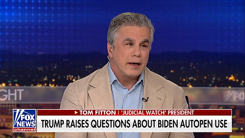 FITTON ON FOX: Who Controlled Biden’s Auto-Pen?--Are His Pardons Valid?