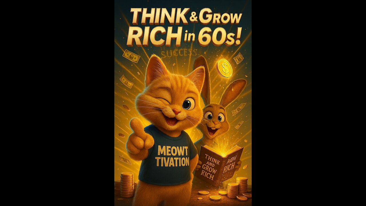"Think and Grow Rich – Animated Short (MrBeast Style Motivation with Cat & Bunny)"