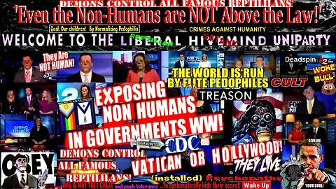Even the Non-Humans are NOT Above the Law! - (Obey! 'They Live' demonic psychopath version)