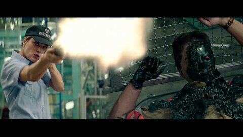 Terminator Dark Fate Factory Fight