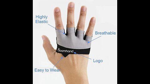 Grip Fitness Gloves, with Anti-Slip Design, Prevent Callus, for Weight Lifting & More (1 Pair)