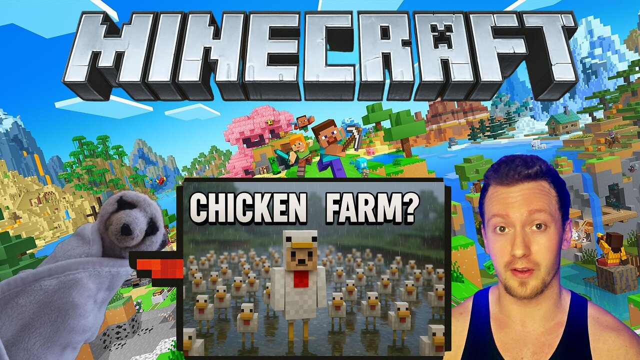 🔴 Minecraft - Chicken Farm Instead of Ender Dragon?! - DAY 8