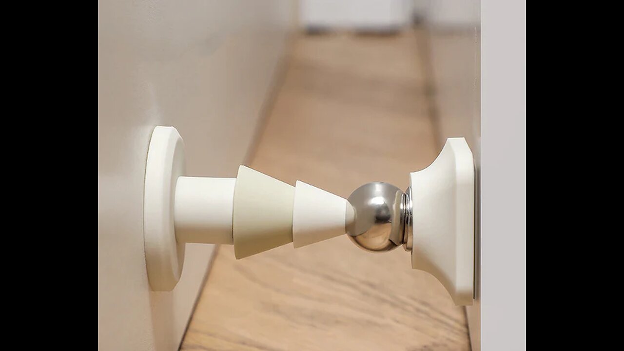 New Magnetic Door Stopper, No Drilling, No Damage